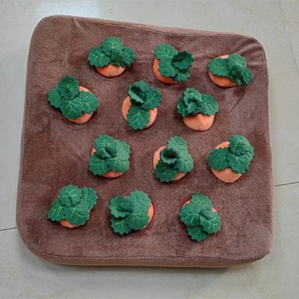 Dogs Snuffle Mat with Carrot Plushies