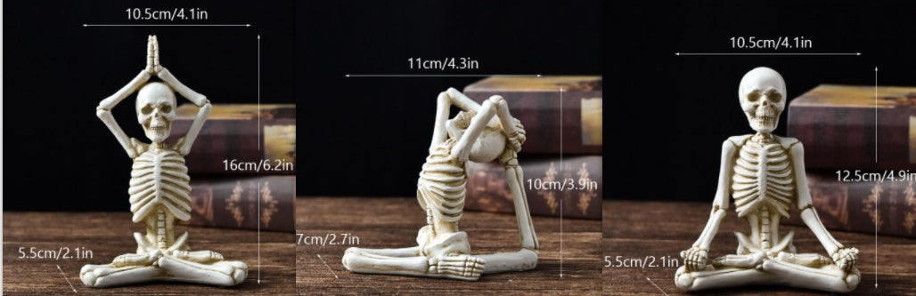 Skeletons doing Yoga