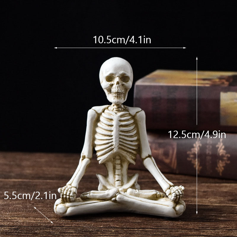 Skeletons doing Yoga