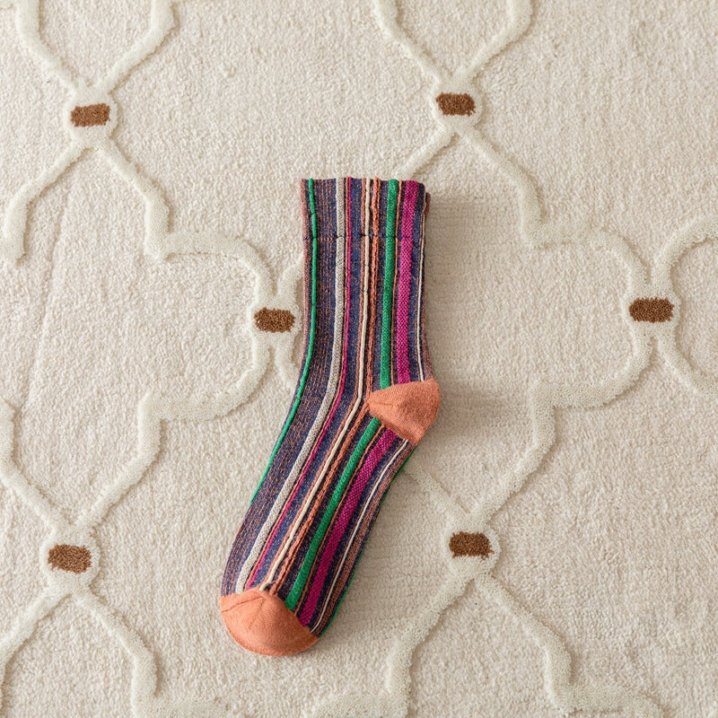 Cute Retro Stripe Socks