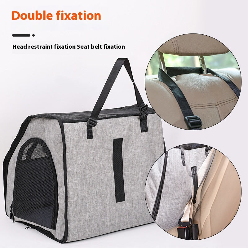 Portable Foldable Car  Pet Cage