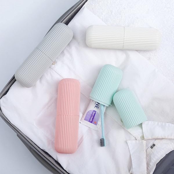 Portable Toothbrush and Toothpaste Holder for Travelling