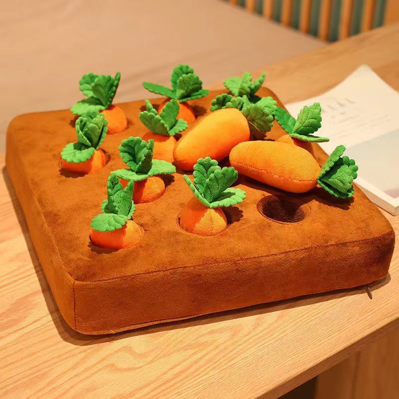 Dogs Snuffle Mat with Carrot Plushies