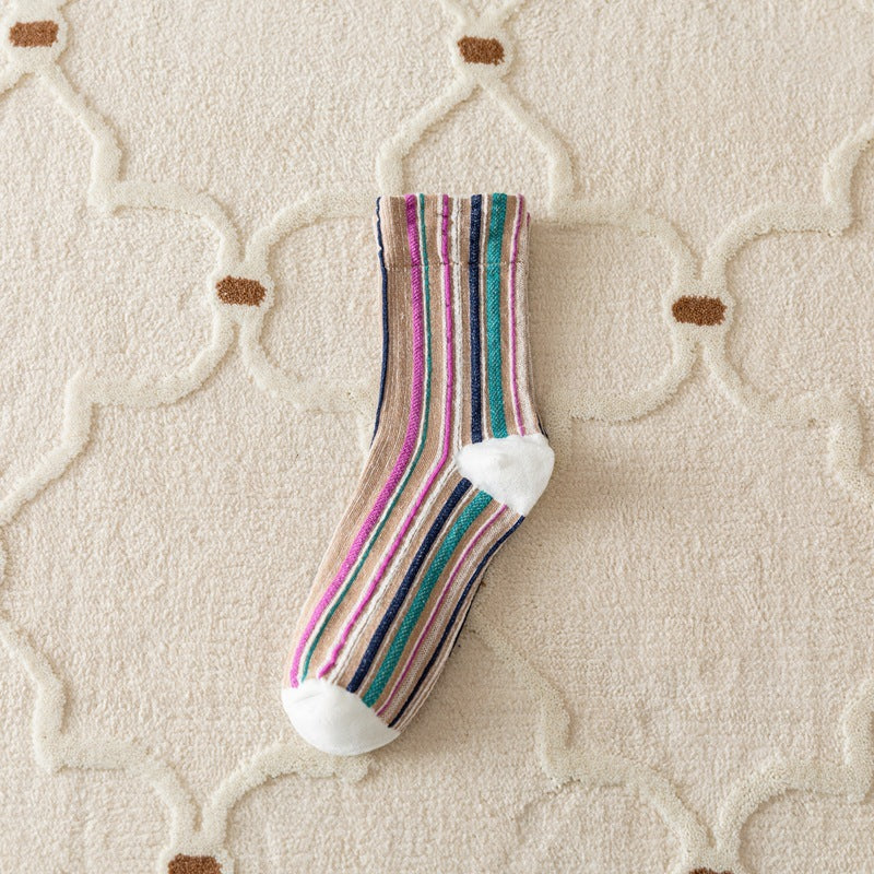 Cute Retro Stripe Socks