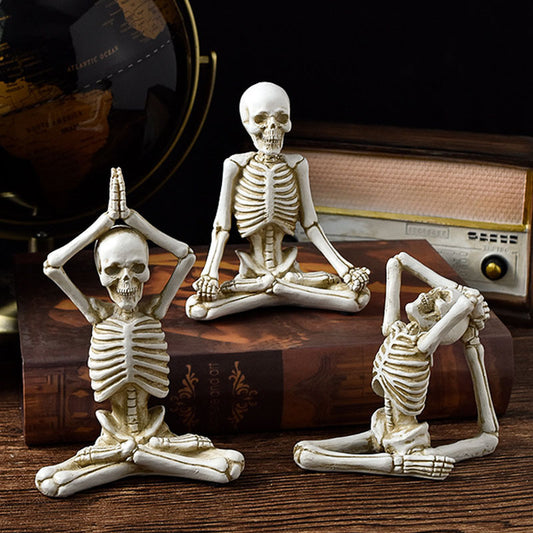 Skeletons doing Yoga