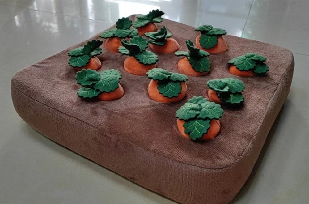 Dogs Snuffle Mat with Carrot Plushies