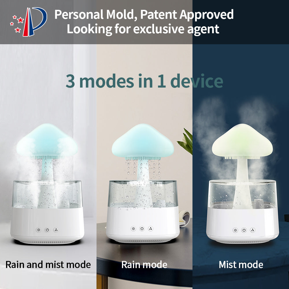 Rain Cloud Humidifier Mushroom