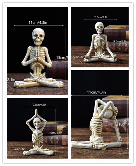 Skeletons doing Yoga