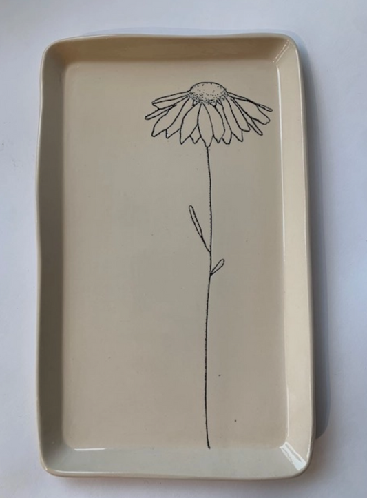 Ceramic Flower Tray - Daisy