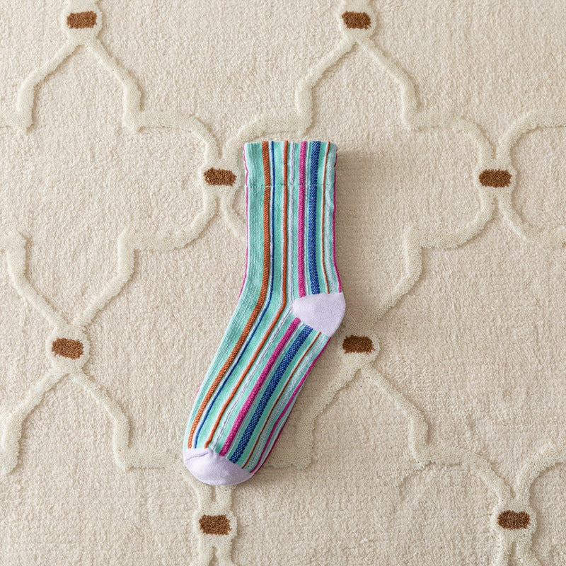 Cute Retro Stripe Socks