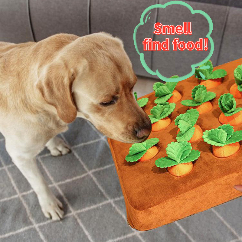 Dogs Snuffle Mat with Carrot Plushies