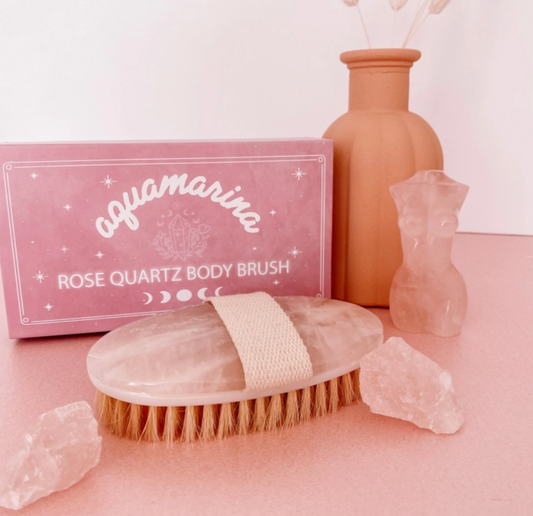 Rose Quartz Body Brush