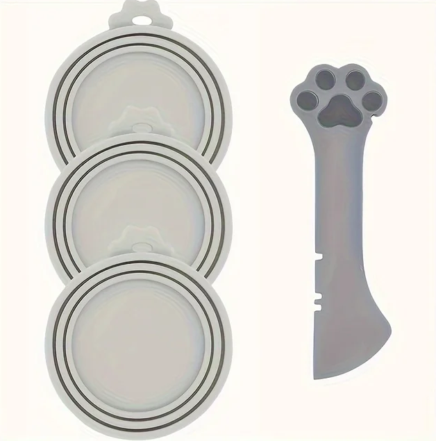 Cat Food Silicon Lid with Spoon