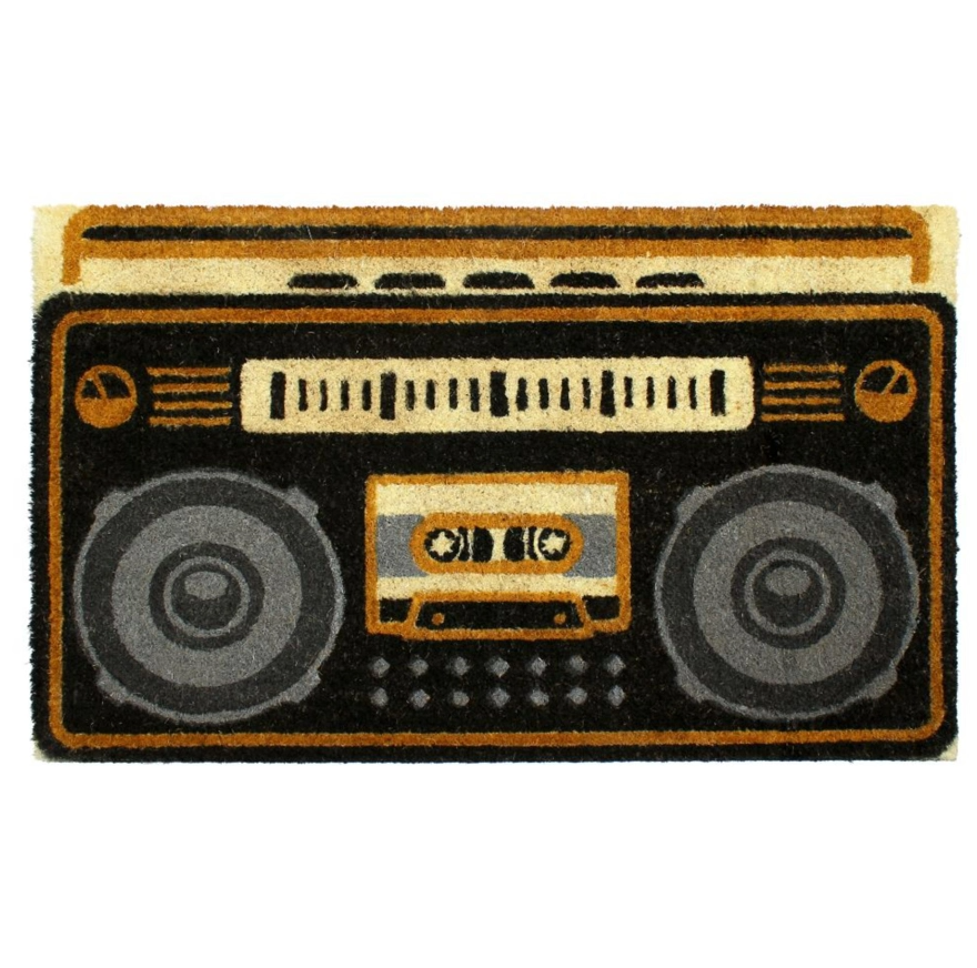 Cute Boombox Door Mat